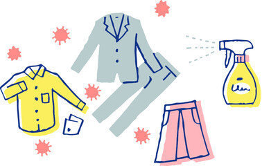 感染症予防対策　衣類の除菌