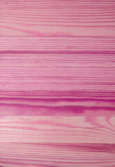 Vertical Image of Horizontal Pattern of Purple Pink Gradient Colored Wood Plank Surface