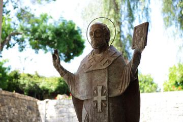 The statue of St. Nicholas at Myra, Turkey