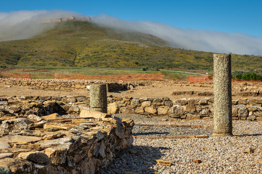 The Roman ruins of Regina Turdulorum are located in Casas de Reina. Extremadura. Spain.