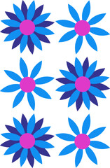 Fototapeta na wymiar simple and elegant flowers, 2 - 3 colours and can be adjusted to your needs 