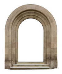 elements of architectural decorations of buildings, doors, arches and columns. On the streets in...