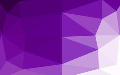 Light Purple vector abstract polygonal cover.