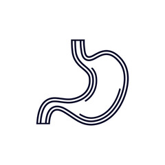 Stomach logo design vector template, Organs logo design concept, Icon symbol