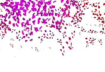 Fototapeta na wymiar Light Purple, Pink vector texture with random forms.