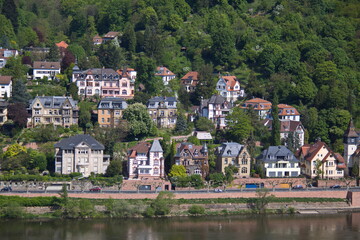 Fototapeta na wymiar View of Heidelberg from the castle, Germany, Europe 