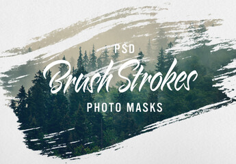 Image Design Brush Stroke masks