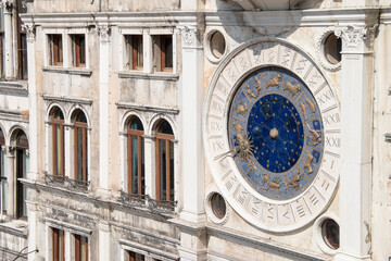 Obraz premium Clock Tower, Renaissance building located in San Marco square in Venice