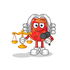 mars lawyer cartoon. cartoon mascot vector
