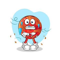 mars cold illustration. character vector