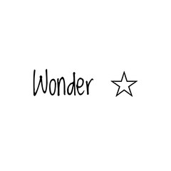 Fototapeta premium ''Wonder'' Lettering