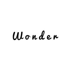 ''Wonder'' Lettering