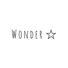 ''Wonder'' Lettering