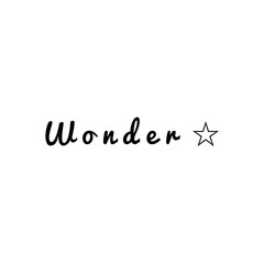 ''Wonder'' Lettering