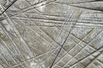 Metal surface with many lines