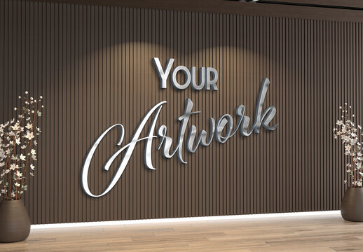 Metal Logo Mockup 