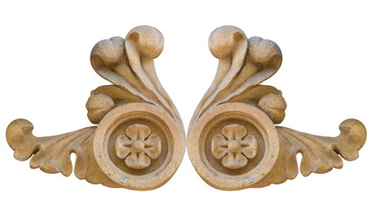 On the streets in Barcelona, public places. Elements of architectural decoration of buildings,...