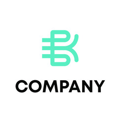 Obraz premium BK Logo Design