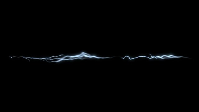 Glowing Lightning Thunderbolt Graphic Element Loop Overlay
