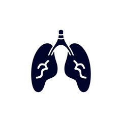 Lung logo design vector template, Organs logo design concept, Icon symbol