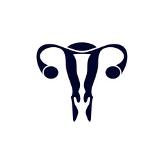 female reproductive organs logo design vector template, Organs logo design concept, Icon symbol