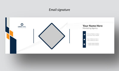Modern corporate email signature  template