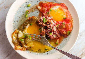 Mexican Huevos Divorciados Eggs