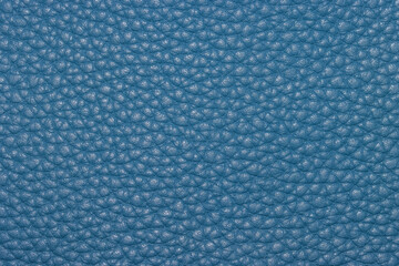 Close up shot of blue leather textured background
