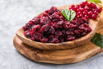 Tasty Dried cranberries, fruit. background. healthy food.