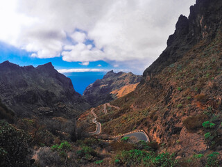 landscape of the mountains