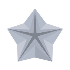 happy merry christmas silver star icon