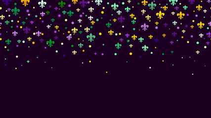  Mardi Gras carnival confetti seamless background © tamaraluiza