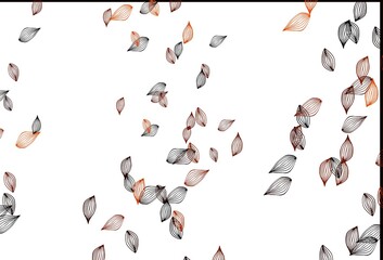 Light Orange vector hand painted template.