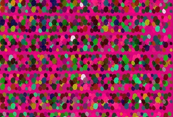 Light Multicolor, Rainbow vector pattern with lamp shapes.