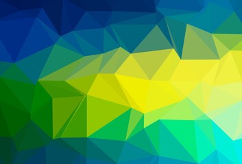 Dark Blue, Yellow vector blurry triangle texture.