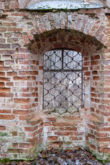 window inside an abandoned Church