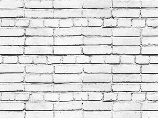 Old white brick wall texture background.