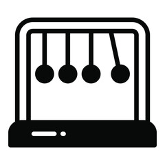 pendulum glyph icon, school and education icon	