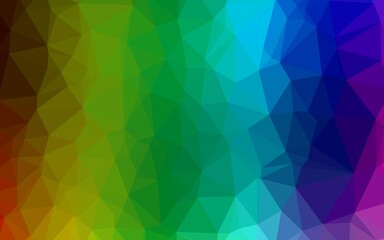 Light Multicolor, Rainbow vector abstract polygonal layout.