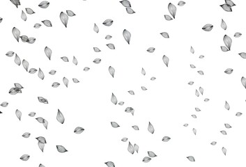 Light Black vector sketch cover.