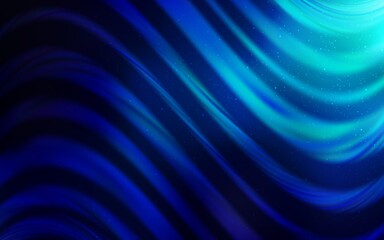 Dark BLUE vector pattern with night sky stars. Modern abstract illustration with Big Dipper stars. Smart design for your business advert.