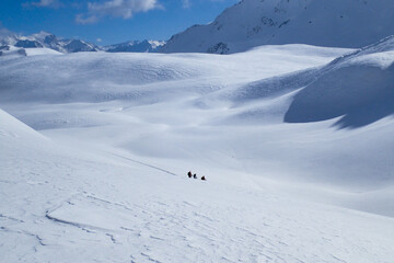 winter landscape, Lareccio canals and Colombe pass