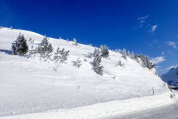 winter landscape, Lareccio canals and Colombe pass