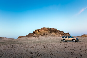 Desert landscape near Al Sarar Saudi Arabia.