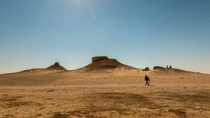 Fototapeta na wymiar Desert landscape near Al Sarar Saudi Arabia.