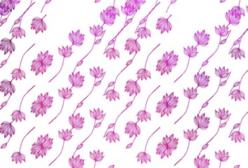 Light Purple vector doodle pattern.