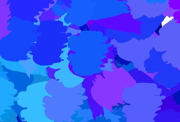 Obraz premium Light Pink, Blue vector pattern with random forms.