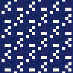 Squares, rectangles seamless pattern. Checks, blocks ornate. Geometric background. Tribal motif. Folk wallpaper. Ethnic ornament. Textile print, web design, geometry abstract. Geometrical vector.