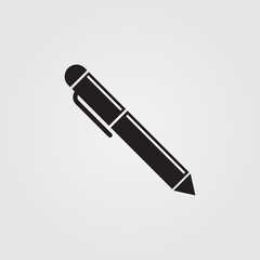 Pen icon isolated on white background. Vector illustration.