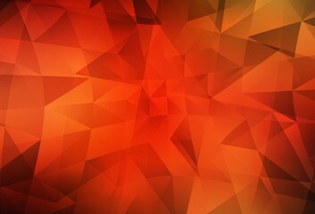 Light Red vector abstract mosaic pattern.